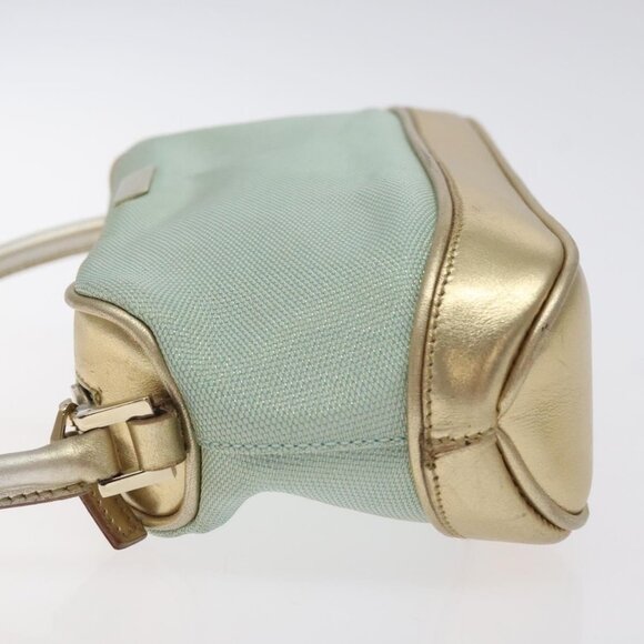 GUCCI Hand Bag Canvas Leather Light Blue 039 1133 Auth - Picture 13 of 15